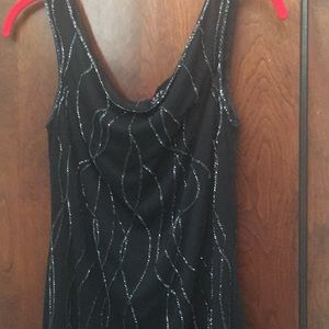 Black beaded dress. Size medium